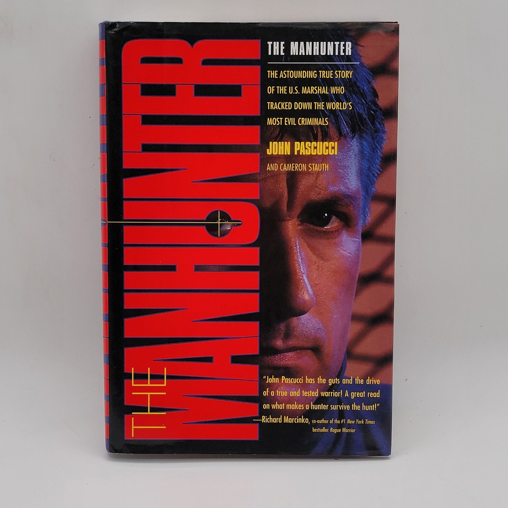 John Pascucci The Manhunter Hardcover First Printing True Crime US Marshal Good